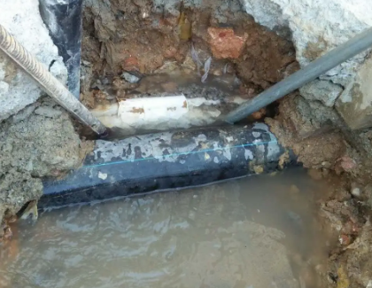 常熟测漏水之水管漏水